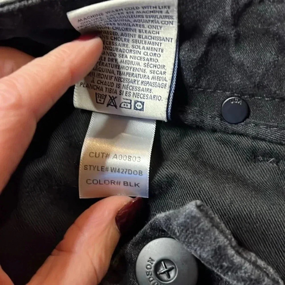 Hudson Straight Leg Premium Denim, Black Wash. - Picture 13 of 13